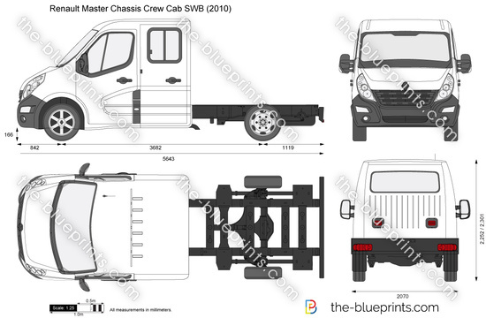 Renault Master Chassis Crew Cab SWB
