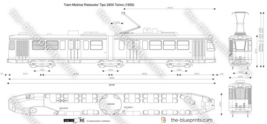 Tram Motrice Ristocolor Tipo 2800 Torino