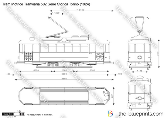 Tram Motrice Tranviaria 502 Serie Storica Torino