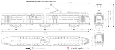Tram motrice Tipo 2800 2857 Torino