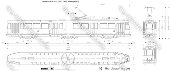 Tram motrice Tipo 2800 2902 Torino