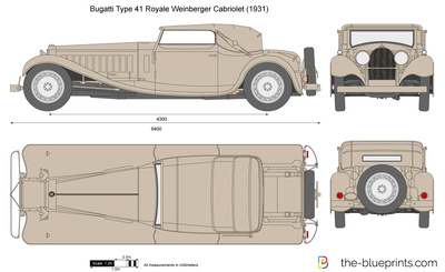 Bugatti Type 41 Royale Weinberger Cabriolet
