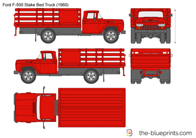 Ford F-500 Stake Bed Truck