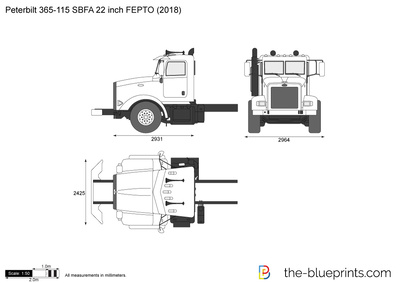 Peterbilt 365-115 SBFA 22 inch FEPTO (2018)