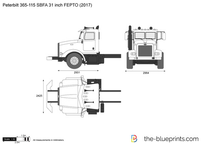 Peterbilt 365-115 SBFA 31 inch FEPTO (2017)