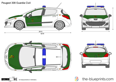 Peugeot 308 Guardia Civil