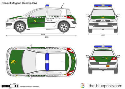 Renault Megane Guardia Civil