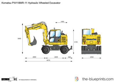 Komatsu PW118MR-11 Hydraulic Wheeled Excavator