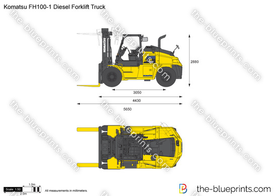 Komatsu FH100-1 Diesel Forklift Truck