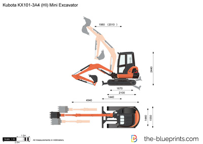 Kubota KX101-3A4 (HI) Mini Excavator