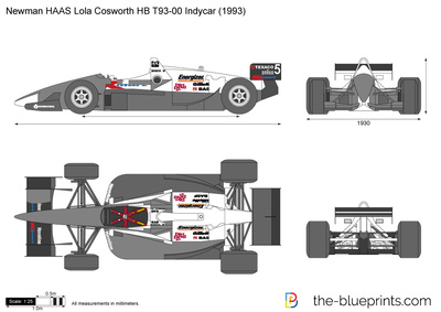 Newman HAAS Lola Cosworth HB T93-00 Indycar (1993)