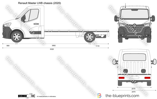 Renault Master LWB chassis