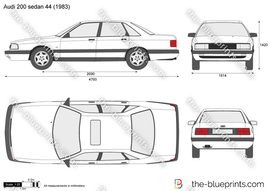 Audi 200 sedan 44
