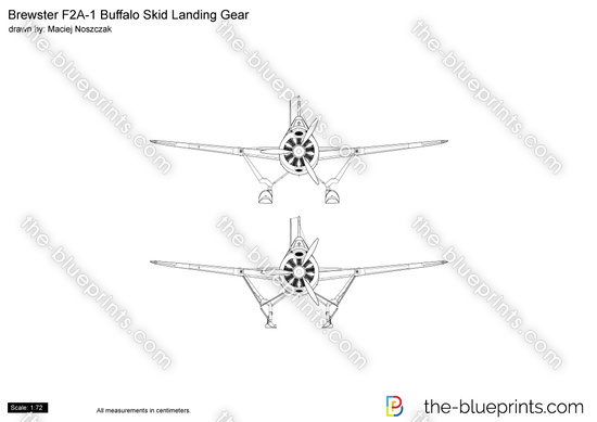 Brewster F2A-1 Buffalo Skid Landing Gear