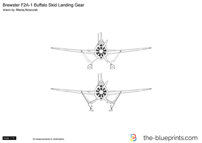 Brewster F2A-1 Buffalo Skid Landing Gear