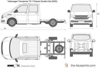 Volkswagen Transporter T6.1 Chassis Double Cab
