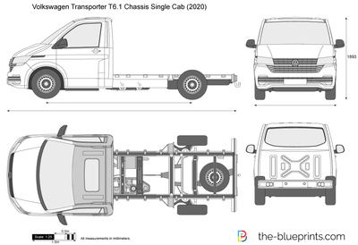 Volkswagen Transporter T6.1 Chassis Single Cab
