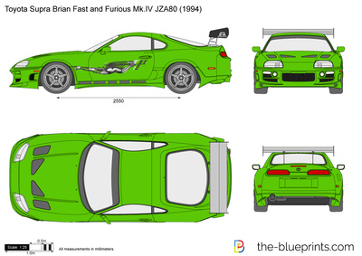 Toyota Supra Brian Fast and Furious Mk.IV JZA80