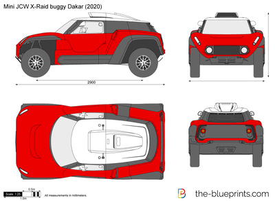 Mini JCW X-Raid buggy Dakar