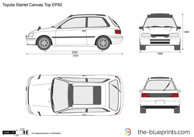 Toyota Starlet Canvas Top EP82