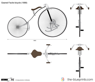 Geared Facile bicycle
