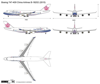 Boeing 747-409 China Airlines B-18202 (2015)