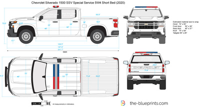 Chevrolet Silverado 1500 SSV Special Service 5W4 Short Bed