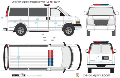 Chevrolet Express Passenger Van 1LS 1LT (2019)