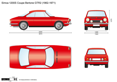 Simca 1200S Coupe Bertone GTR2