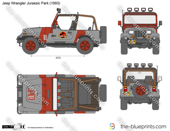 Jeep Wrangler Jurassic Park YJ