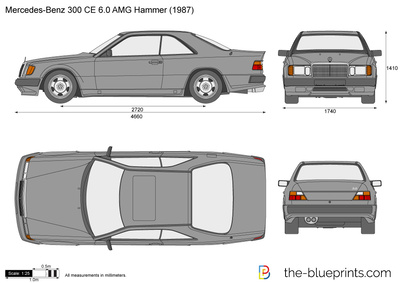 Mercedes-Benz 300CE 6.0 AMG Hammer (1987)