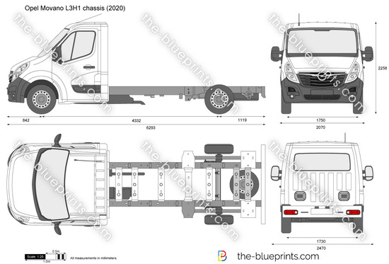 Opel Movano L3H1 chassis