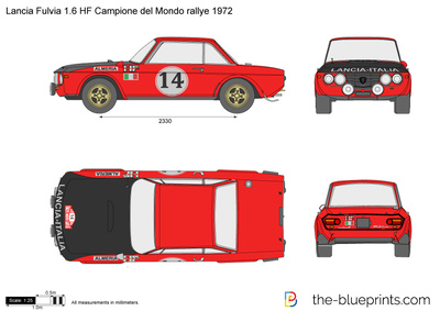 Lancia Fulvia 1.6 HF Campione del Mondo rallye