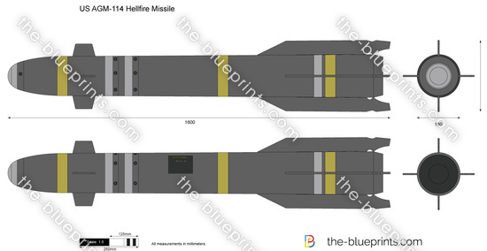US AGM-114 Hellfire Missile