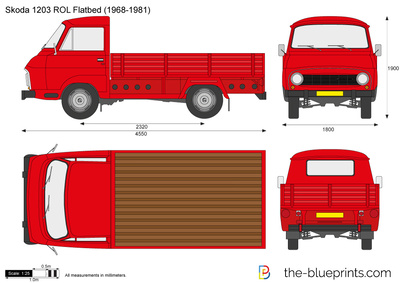 Skoda 1203 ROL Flatbed (1968)