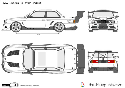 BMW 3-Series E30 Wide Bodykit