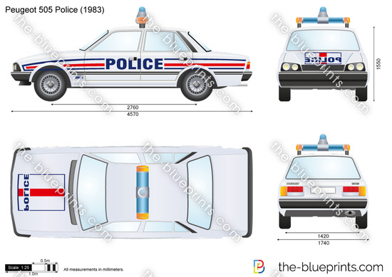 Peugeot 505 Police