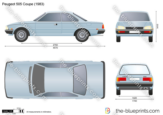  Dibujo vectorial de Peugeot Coupe
