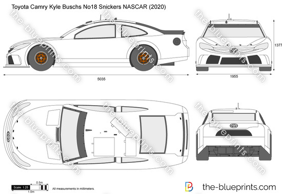 Toyota Camry Kyle Buschs No18 Snickers NASCAR