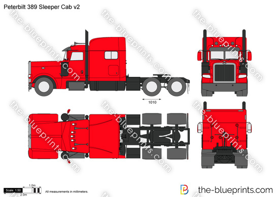 Peterbilt 389 Sleeper Cab v2