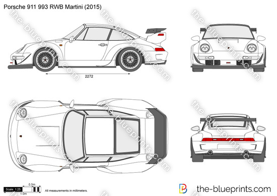 Porsche 911 993 RWB Martini