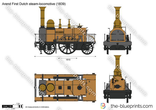 Arend First Dutch steam-locomotive