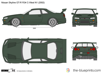 Nissan Skyline GT-R R34 C-West N1