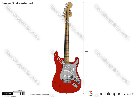 Fender Stratocaster red
