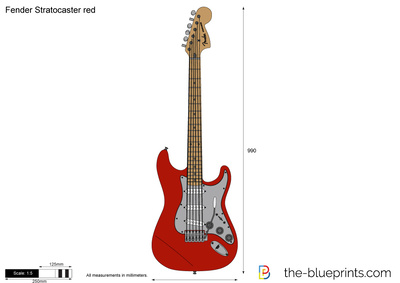 Fender Stratocaster red
