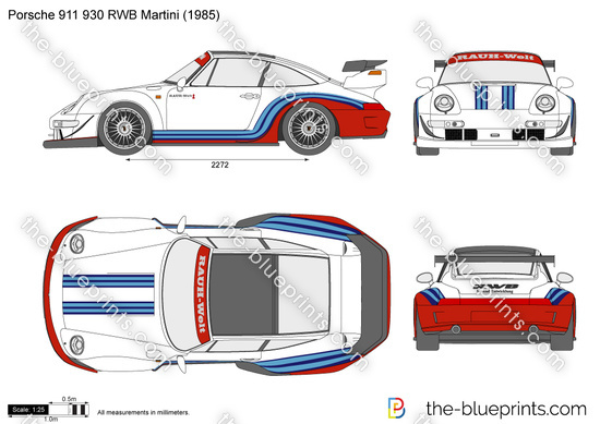 Porsche 911 930 RWB Martini