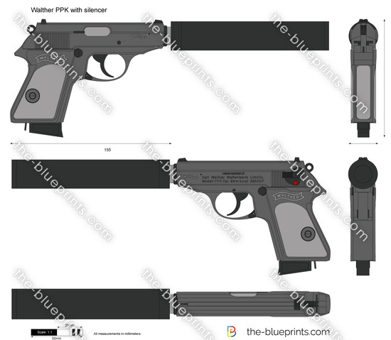 Walther PPK with silencer