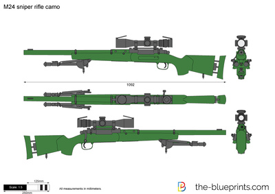 M24 sniper rifle camo