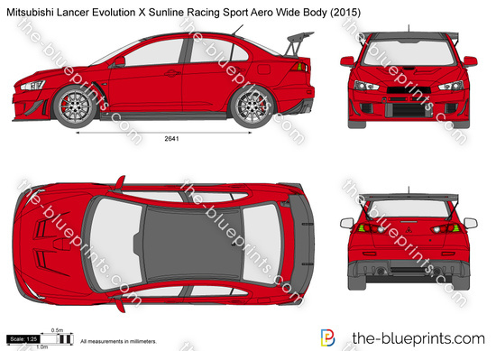 Mitsubishi Lancer Evolution X Sunline Racing Sport Aero Wide Body