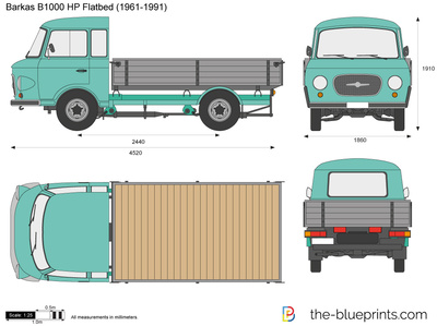 Barkas B1000 HP Flatbed (1961)